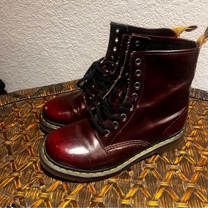 US size 7 dr martens cherry red